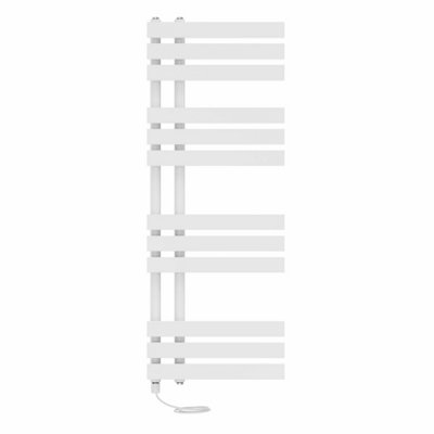 Right Radiators Prefilled Electric Heated Towel Rail D-shape Ladder Warmer Rads - 1200x450mm White Price Comparisons | Compare The Build