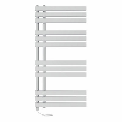 Right Radiators Prefilled Electric Heated Towel Rail D-shape Ladder