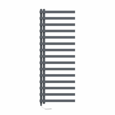 Right Radiators Prefilled Electric Heated Towel Rail Designer Ladder Warmer Rads - 1600x600mm Sand Grey