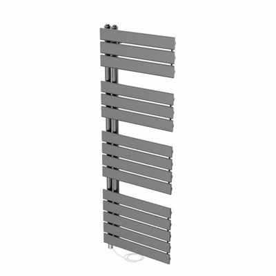 Right Radiators Prefilled Electric Heated Towel Rail Flat Panel Ladder ...