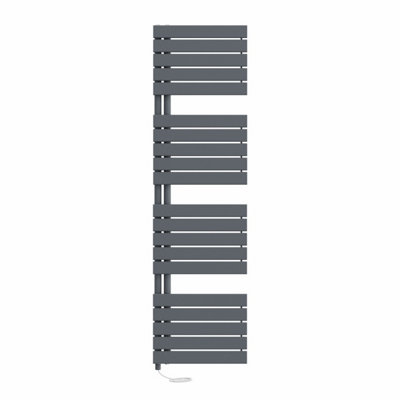 Right Radiators Prefilled Electric Heated Towel Rail Flat Panel Ladder Warmer Rads - 1800x500mm Sand Grey