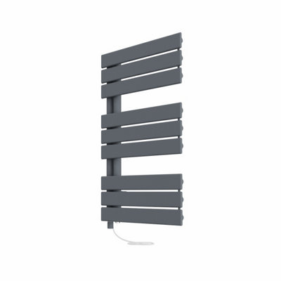 Right Radiators Prefilled Electric Heated Towel Rail Flat Panel Ladder ...