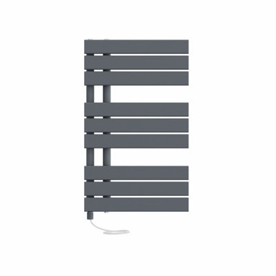 Right Radiators Prefilled Electric Heated Towel Rail Flat Panel Ladder Warmer Rads - 824x500mm Sand Grey Price Comparisons | Compare The Build