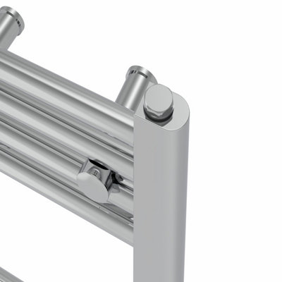 Right Radiators Prefilled Electric Straight Heated Towel Rail Bathroom Ladder Warmer Rads - Chrome 1400x400 mm