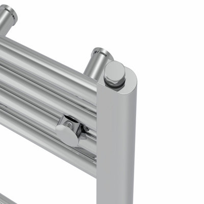 Right Radiators Prefilled Electric Straight Heated Towel Rail Bathroom Ladder Warmer Rads - Chrome 1400x600 mm