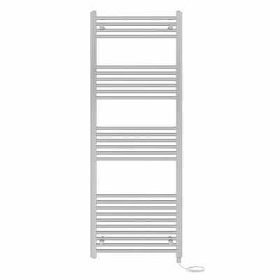 Right Radiators Prefilled Electric Straight Heated Towel Rail Bathroom Ladder Warmer Rads - Chrome 1600x600 mm