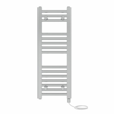 Right Radiators Prefilled Electric Straight Heated Towel Rail Bathroom Ladder Warmer Rads - Chrome 800x300 mm