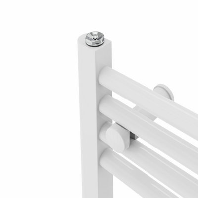 Right Radiators Prefilled Electric Straight Heated Towel Rail Bathroom Ladder Warmer Rads - White 1600x500 mm