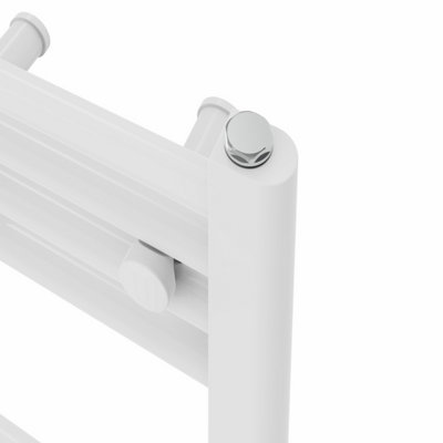 Right Radiators Prefilled Electric Straight Heated Towel Rail Bathroom Ladder Warmer Rads - White 1600x500 mm