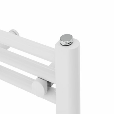 Right Radiators Prefilled Electric Straight Heated Towel Rail Bathroom Ladder Warmer Rads - White 800x500 mm