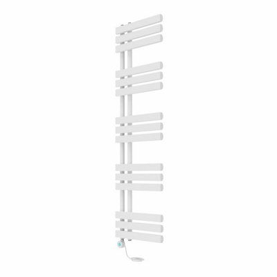 Right Radiators Prefilled Thermostatic Electric Heated Towel Rail D ...