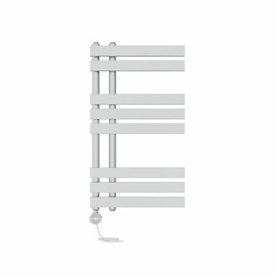 Right Radiators Prefilled Thermostatic Electric Heated Towel Rail D-shape Rads Ladder Warmer - 800x450mm Chrome Price Comparisons | Compare The Build