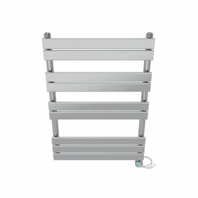 Right Radiators Prefilled Thermostatic Electric Heated Towel Rail Flat ...