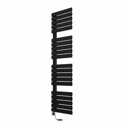 Right Radiators Prefilled Thermostatic Electric Heated Towel Rail Flat ...