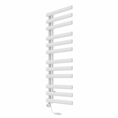 Right Radiators Prefilled Thermostatic Electric Heated Towel Rail Oval ...