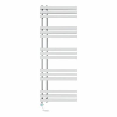 Right Radiators Prefilled Thermostatic WiFi Electric Heated Towel Rail D-shape Ladder Warmer - 1600x600mm Chrome Price Comparisons | Compare The Build