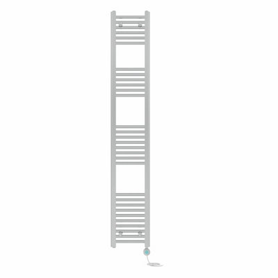 Right Radiators Prefilled Thermostatic WiFi Electric Heated Towel Rail Straight Bathroom Ladder Warmer - Chrome 1800x300 mm