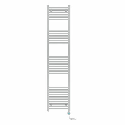 Right Radiators Prefilled Thermostatic WiFi Electric Heated Towel Rail Straight Bathroom Ladder Warmer - Chrome 1800x400 mm