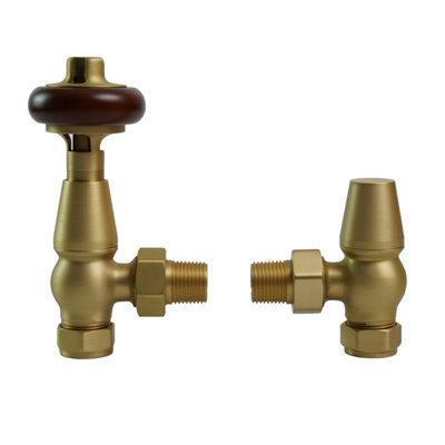 Right Radiators Traditional Antique Design TRV Thermostatic Brass ...