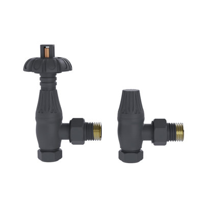 Right Radiators Traditional Thermostatic TRV Antique Design Angled ...