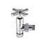 Right Radiators Traditional Towel Rail Radiator Valves Angled Chrome Central Heating Taps 15mm (Pair)