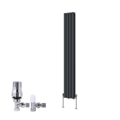 Right Radiators Vertical Double Oval Column Rads Designer Radiator ...