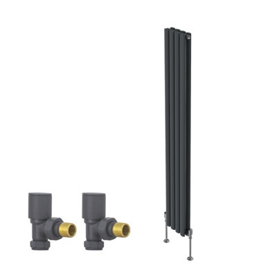 Right Radiators Vertical Double Oval Column Rads Designer Radiator ...