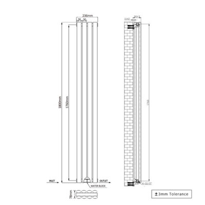 Right Radiators Vertical Double Oval Column Rads Designer Radiator ...