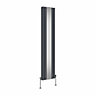 Right Radiators Vertical Radiator Double Oval Column Central Heating Radiator with Mirror Anthracite 1800 x 380mm