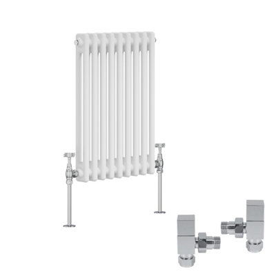 Right Radiators White Traditional 2 Column Radiator Horizontal Cast ...