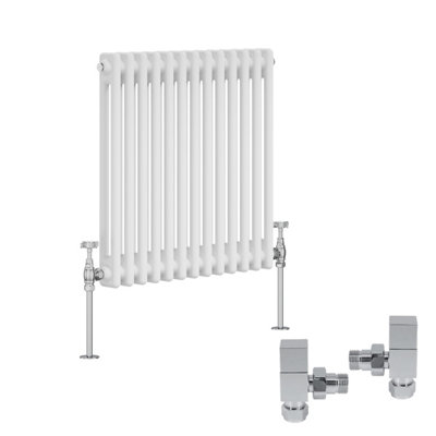 Right Radiators White Traditional 2 Column Radiator Horizontal Cast ...
