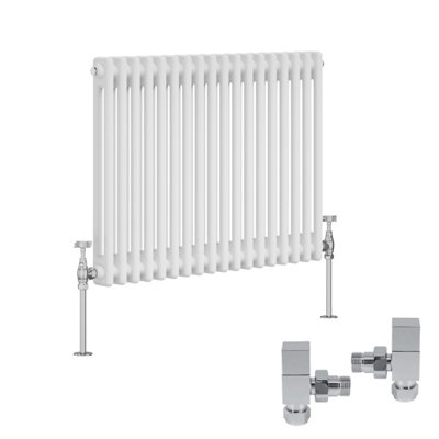 Right Radiators White Traditional 2 Column Radiator Horizontal Cast ...