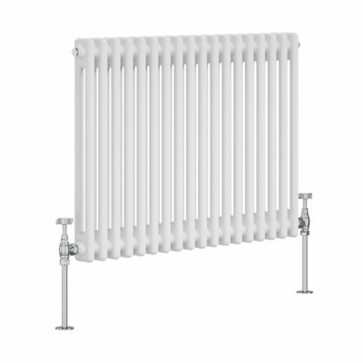 Right Radiators White Traditional 2 Column Radiator Horizontal Cast ...