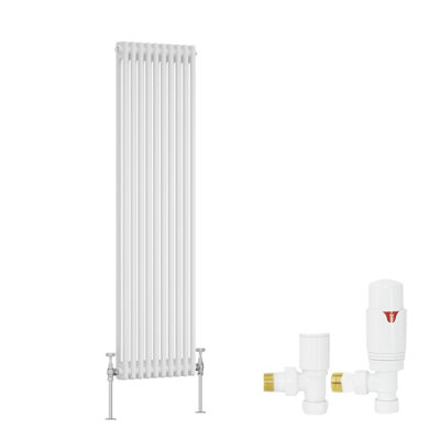 Right Radiators White Traditional 2 Column Radiator Vertical Cast Iron ...