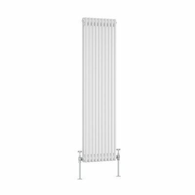 Right Radiators White Traditional 2 Column Radiator Vertical Cast Iron ...