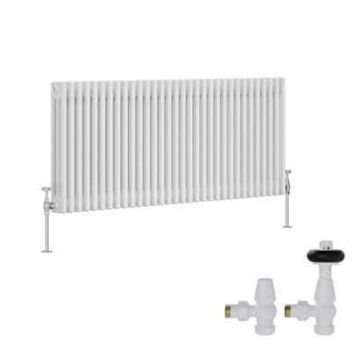 Right Radiators White Traditional 3 Column Radiator Horizontal Cast ...