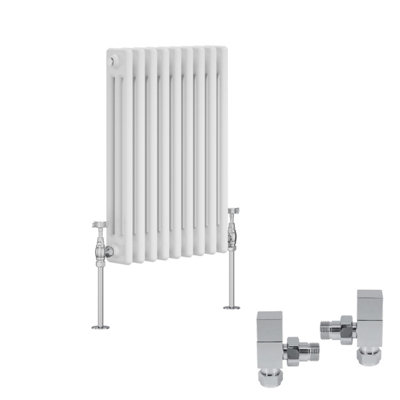 Right Radiators White Traditional 3 Column Radiator Horizontal Cast ...