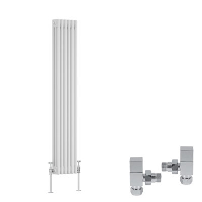 Right Radiators White Traditional 3 Column Radiator Vertical Cast Iron ...