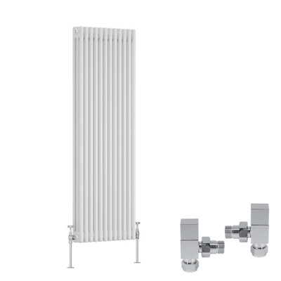 Right Radiators White Traditional 3 Column Radiator Vertical Cast Iron ...