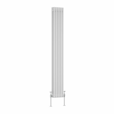 Right Radiators White Traditional 3 Column Radiator Vertical Cast Iron ...