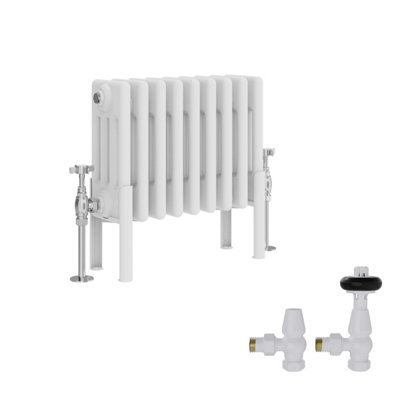 Right Radiators White Traditional 4 Column Radiator Horizontal Cast ...