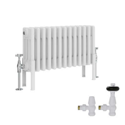 Right Radiators White Traditional 4 Column Radiator Horizontal Cast ...