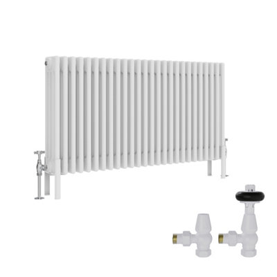 Right Radiators White Traditional 4 Column Radiator Horizontal Cast ...