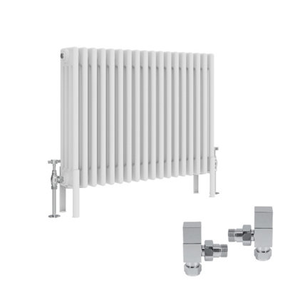 Right Radiators White Traditional 4 Column Radiator Horizontal Cast ...