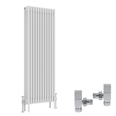 Right Radiators White Traditional 4 Column Radiator Vertical Cast Iron ...