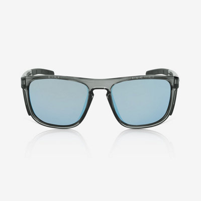 RILEY Navigator X Smoked Frame Safety Sunglasses with Blue Mirror Revo Lens