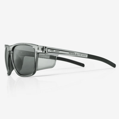 RILEY Navigator X Smoked Frame Safety Sunglasses with Grey Lens