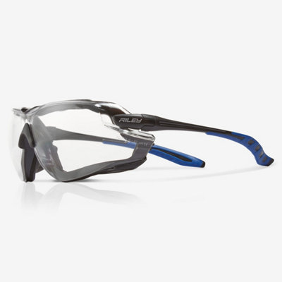 RILEY Quadro Comfort Sports Style Safety Glasses with Clear Tint Lens