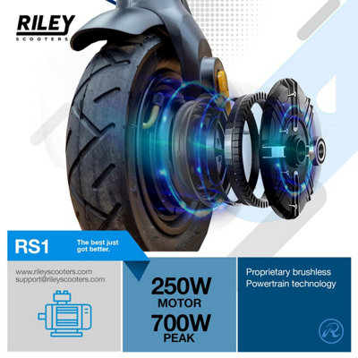 Riley RS1 Escooter (Removable Battery, 700W Peak Power, Cruise Control)