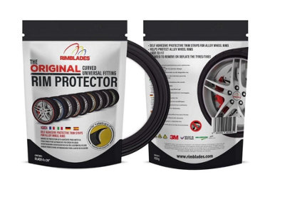 Rimblades Original Alloy Wheel Rim Protectors Styling Kit Universal Fit Black